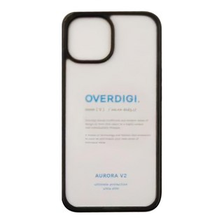 OVERDIGI 雙料軍規防摔殼 iPhone 15 V2 菱果晶體吸震氣囊 抗衝擊 全面保護, 透黑