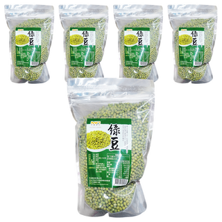 茂喜食品 進口嚴選綠豆 真空包裝, 600g, 5包