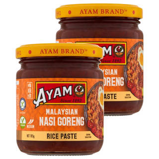 AYAM 雄雞標 炒飯醬 185g, 正宗南洋風味, 料理簡單方便, 無添加人工色素和防腐劑, 2罐