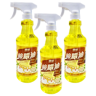 優品 木之薈樟腦油, 525ml 台灣製造, 天然草本, 忌避驅蟲防蚊, 3瓶