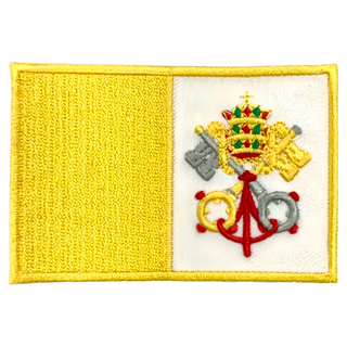 A-ONE 匯旺 梵諦岡 國旗刺繡布貼 8x5cm, 彩色