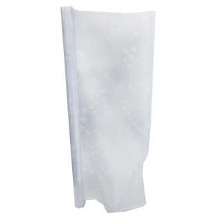 無膠靜電隔熱防窺玻璃貼窗貼, 90x300cm, 加厚, 防水防油, 3D立體, 小雪花, 1件