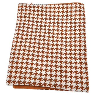 千鳥格紋抱枕套 100%聚酯纖維, 復古橘, 30 x 50cm