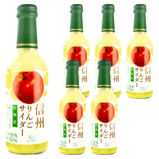 木村飲料 信州蘋果風味汽水 原汁含有率50%, 240ml, 6瓶