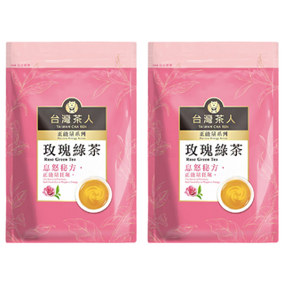 台灣茶人 正能量系列 玫瑰綠茶 綠茶與玫瑰的馥郁香氣 自家生產烘製茶葉而成, 2g, 25包, 2袋