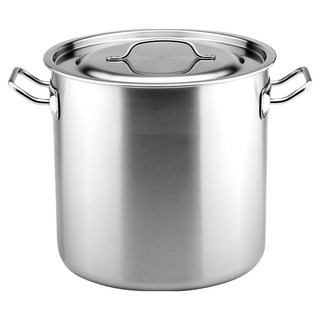 ZEBRA THAILAND 斑馬牌 304不銹鋼 深型魯桶雙耳湯鍋 13.5L, 26cm, 銀色, 1個