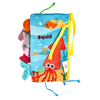 維京小子 尾巴布書：有趣的海洋 立體尾巴設計 鍛鍊觸覺感知，柔軟材質 內含BB按壓發聲器和響紙, 維京小子尾巴布書, 維京國際股份有限公司