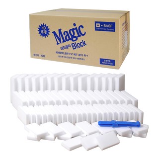 BASF 巴斯夫 神奇魔術擦 中型 100入 + 夾子組, 1組