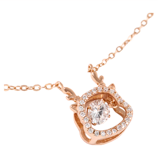 MARIGOLD 美爾朵 線在開運 12生肖系列 925純銀 鋯石項鍊, 40cm 延長鍊5cm, 龍