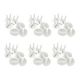 Aguard安全220伏特插座保護蓋 凸出型 預防觸電 黏貼式, 45 x 42.5mm, 白色, 36個