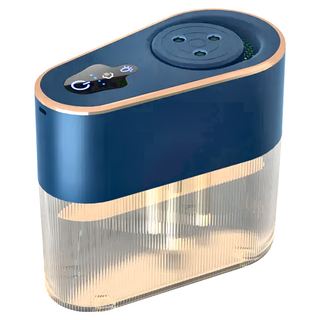 ANTIAN USB充電式三孔大霧量補水加濕器，3D迴圈加濕，七彩睡眠氛圍燈，4000mAh鋰電池，2L大容量水箱, 墨藍色