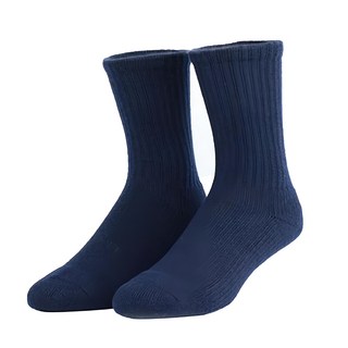 FOOTER Ultra 素色極暖登山羊毛襪 厚氣墊 W191 L(24~27cm) 藏青色, 1雙
