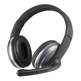 INTOPIC 廣鼎 USB頭戴式耳機麥克風, 可調式麥克風, 細緻皮革耳套, JAZZ-UB700, 單色