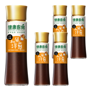 健康廚房 和風洋蔥拌醬, 清爽不油膩, 輕食低負擔, 不添加防腐劑, 200ml, 5瓶