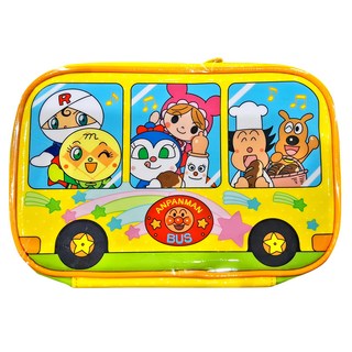 Sun-Star 麵包超人最喜歡整理了筆袋，卡通巴士造型, 1個, 黃色