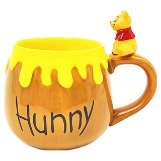 sun art 陶瓷馬克杯, 小熊維尼 褐色, 1個