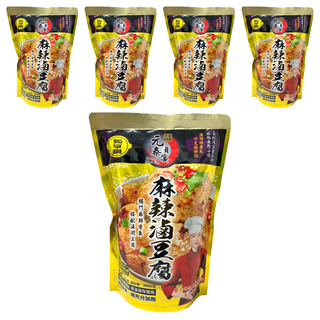 元泰碩宴 麻辣滷豆腐 搭配溫潤豆腐, 550g, 5包