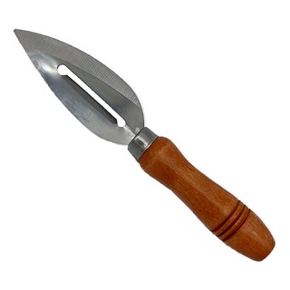 SHIN GIU MEI 鑫吉美 葉形瓜刨 木柄削皮器 快速去皮省力好握, 1支, 混和顏色