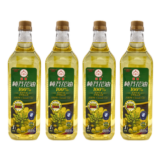 福壽實業 守橄工坊 100%純芥花油, 1L, 4瓶