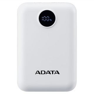 ADATA 威剛 C100 Digital 行動電源 10000mAh, 白色, PC10022-12WH