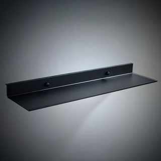 浴室置物架 黑色 免打孔太空鋁浴室收納架 牆壁置物架, 50cm, 1個