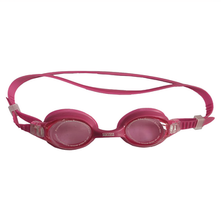 SUCCESS 成功 小學生一體泳鏡 100%全矽膠 防霧 抗UV, F, 紅色, 1個