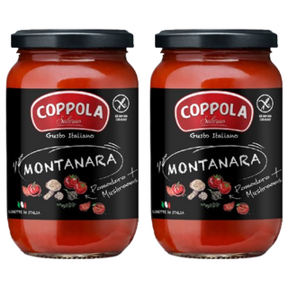 COPPOLA 柯波拉 義式無加糖蘑菇番茄麵醬 (350g), 100%義大利番茄, 無麩質認證, 2罐