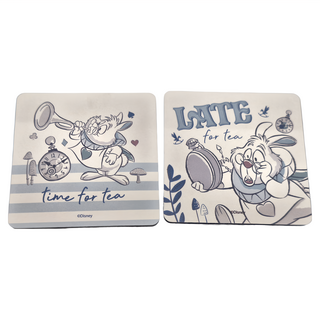 收納王妃 迪士尼 兔子軟式珪藻土杯墊 2件組, 喇叭白兔, 1組