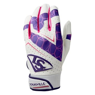 LOUISVILLE Slugger GENUINE 2 打擊手套 WB5730702L 100g, L, 1個, 紫色