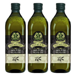 GIURLANI 喬凡尼 老樹純橄欖油 100%純橄欖油 適合涼拌/煎煮/炒炸, 1L, 3瓶