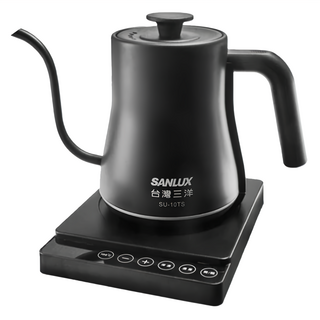 SANLUX 台灣三洋 不鏽鋼溫控手沖壺 SU-10TS, #304不鏽鋼材質, 英國Strix溫控器, 過熱自動斷電