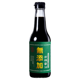 金蘭 無添加有機醬油，有機黃豆釀造，澳洲海鹽，無防腐劑，500ml, 1瓶