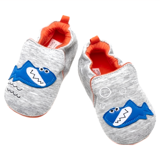 bebehome 兒童歐美手工防滑學步鞋 - 灰鯊魚, 13cm