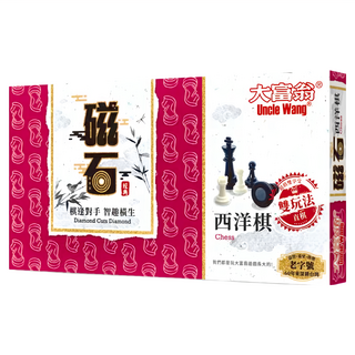 大富翁 經典 大新磁石西洋棋 繁體中文版 西洋棋 + 棋盤 6歲以上 2人, 1盒