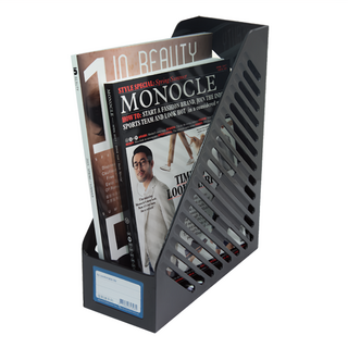 生活King A4 雜誌架/公文架/文件架/L型架 黑色 塑膠製, 1個