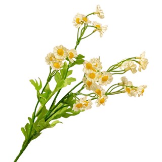 沐慕家居 仿真花小雛菊 Set 6, 黃色, 52cm, 花頭直徑約5-7.5cm, 1組