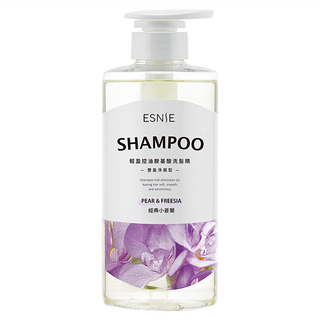 ESNIE 伊絲妮 輕盈控油胺基酸洗髮精 經典小蒼蘭 580ml, 1瓶