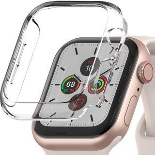 Sinjimoru 全包覆一體式硬殼智慧手錶保護殼 透明 Apple Watch 6/5/4/SE2/SE(40mm) 1個
