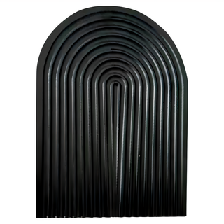 快豹 Grain 水波紋木質托盤 橢圓 黑色 32 x 24 x 2cm, 1個