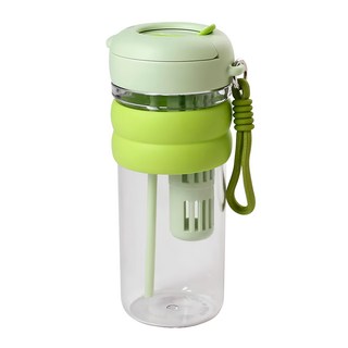 HIKARI 日光生活 繽紛運動吸管水壺 M074-3, 750ml, 薄荷綠, 1個