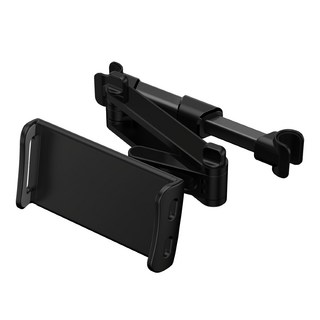 Home Planet 汽車後座手機平板支架, 黑色, 1個