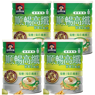 QUAKER 桂格 順暢高纖營養全穀奶, 600g, 4罐