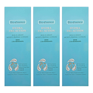 Bio-essence 碧歐斯 植萃三效水養清透保濕乳 濟州海水 透亮美膚, 100ml, 3瓶