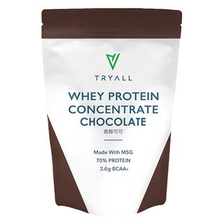 TRYALL 濃縮乳清蛋白粉 香醇可可, 運動族群, 補充營養, 500g, 1包