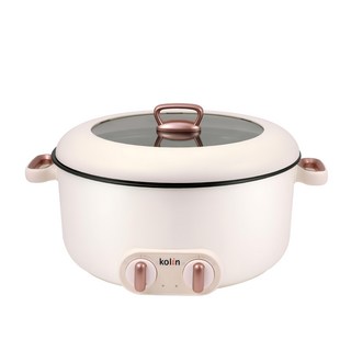 Kolin 歌林 雙溫控日式鴛鴦電火鍋 384 x 328 x 206mm 米色, KHL-UD501E