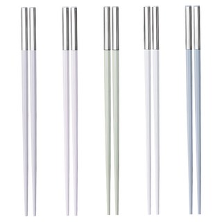 Benmó 日式合金筷, PET玻璃纖維, 莫蘭迪五色組, 耐高溫防滑, 25cm, 1組