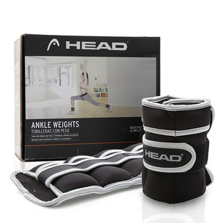 HEAD 2公斤腳踝負重沙袋, 黑色, 2kg