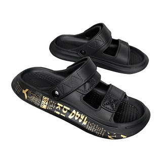 bebehome 5.0厚底踩屎感EVA舒適涼拖鞋, 兩色可選 休閒潮搭, 黑色