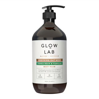 GLOW LAB Body Wash Soothing Oat Milk Tonka 沐浴露 零陵豆 + 香草, 900ml, 1件