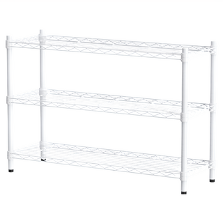 dayneeds 日需百備 輕型 烤漆三層架 鐵力士架/收納層架/鞋架/展示架/層架/鐵架, 白色, 1個